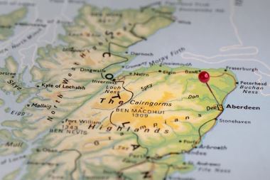 Aberdeen location on map