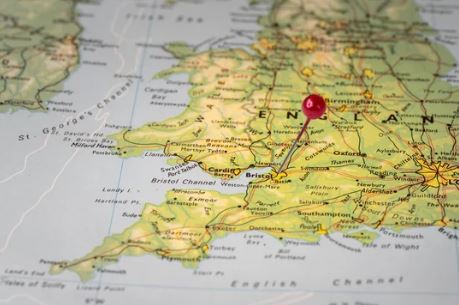Bristol location on map