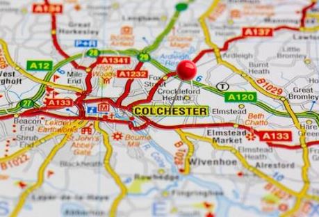 Colchester location on map