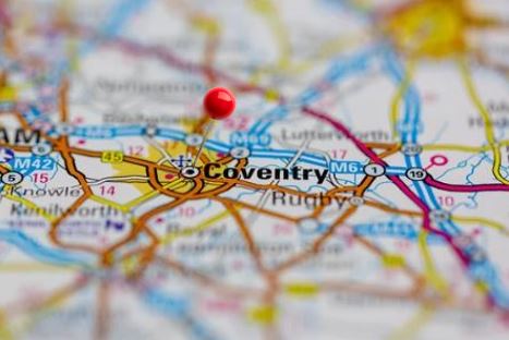 Coventry location on map