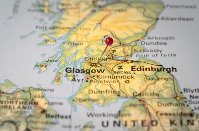 Glasgow location on map