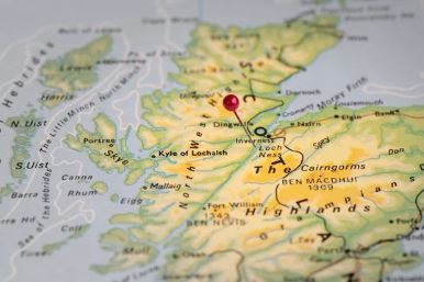 Inverness location on map