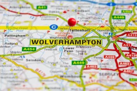 Wolverhampton location on map